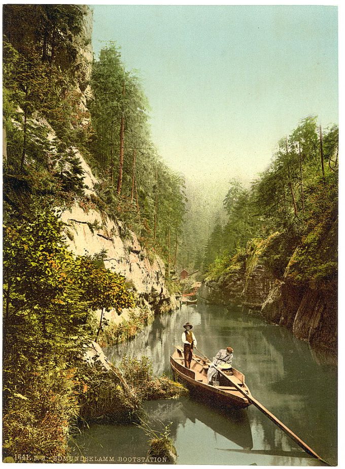 Edmunds Klamm, Bohemian Switzerland, Bohemia, Austro-Hungary