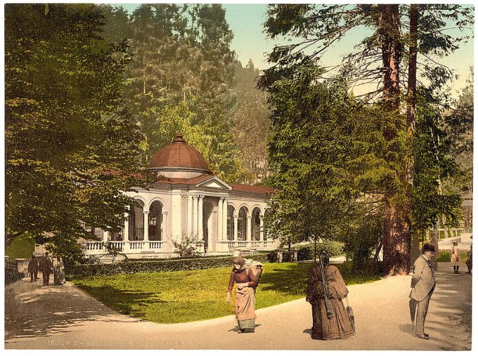 The Waldquelle, Marienbad, Bohemia, Austro-Hungary