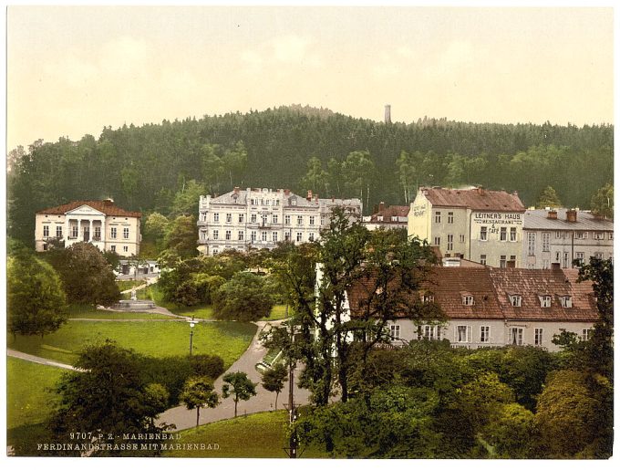 Ferdinand's Street, Marienbad, Bohemia, Austro-Hungary