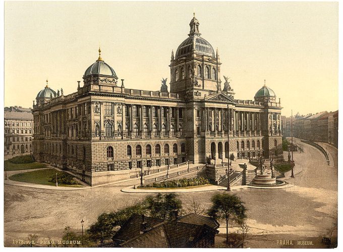 Museum, Prague, Bohemia, Austro-Hungary