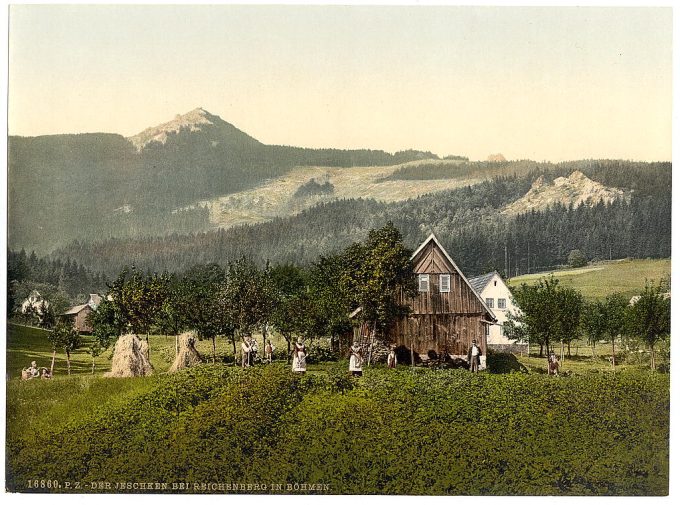 Reichenberg, the Jeschken, Bohemia, Austro-Hungary