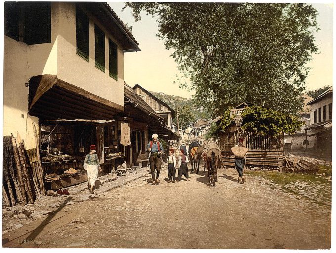 Sarajcvo (i.e., Sarajevo), Turkenviertal, Bosnia, Austro-Hungary