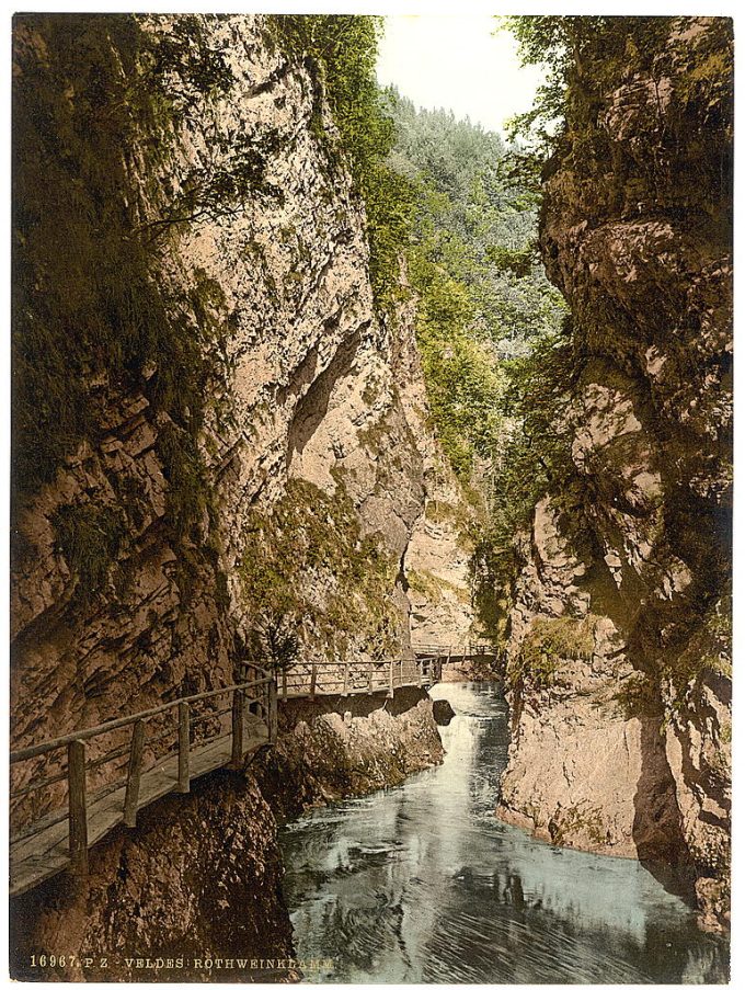 Triglav, Rothweinklamm (i.e., Rotwein Klamm), Carniola, Austro-Hungary