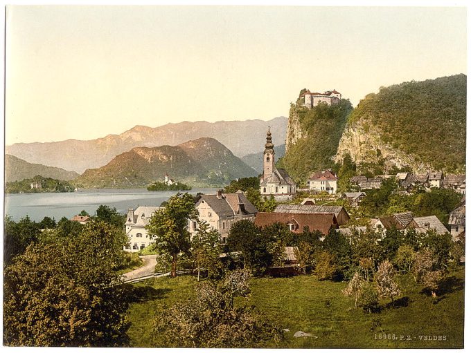Veldes, general view, Carniola, Austro-Hungary