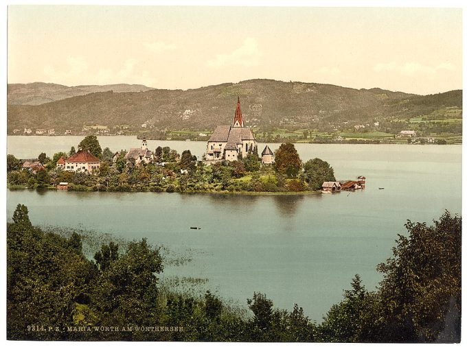 Maria-Wörth on Wörthersee, Carinthia, Austro-Hungary