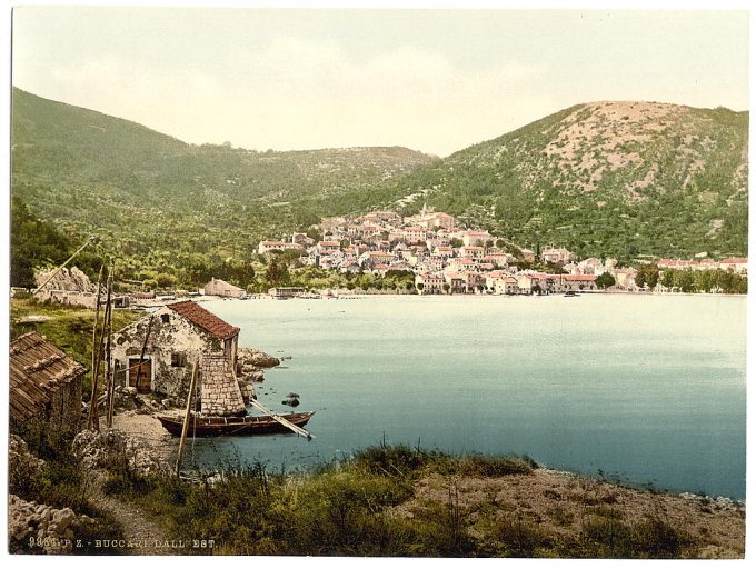 Bucarri (i.e., Buccari), from the east, Croatia, Austro-Hungary