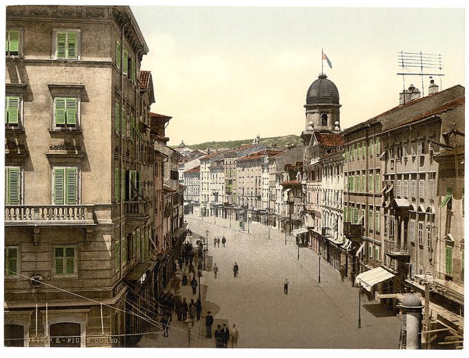 Fiume, the Corso, Croatia, Austro-Hungary