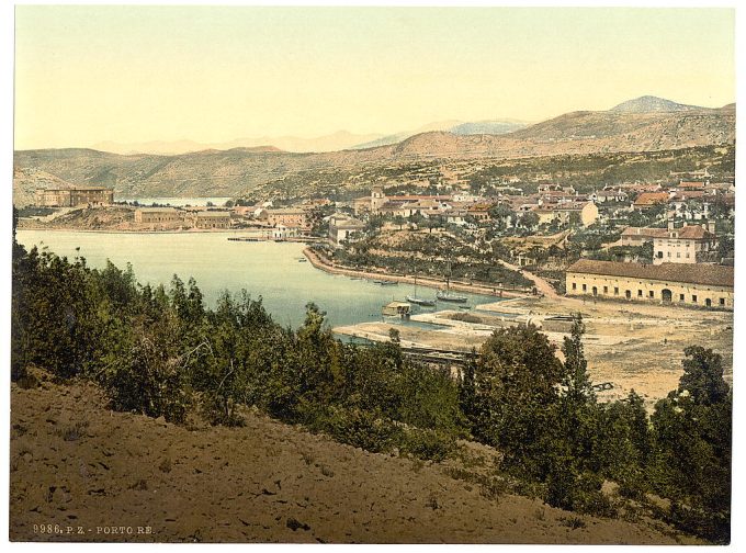 Portoré, general view, Croatia, Austro-Hungary