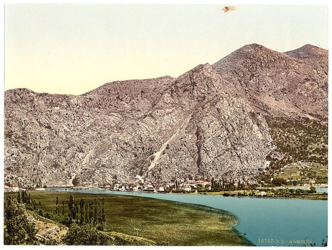 Almissa, general view, Dalmatia, Austro-Hungary