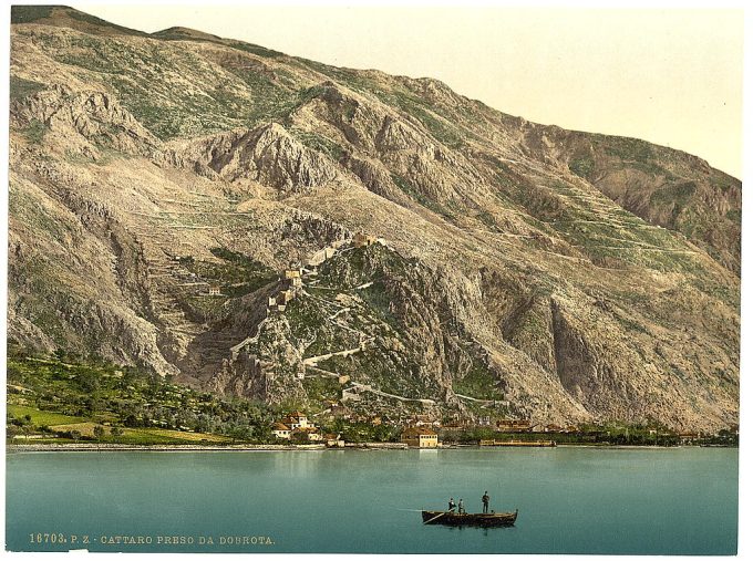 Cattaro, from Dobrota, Dalmatia, Austro-Hungary