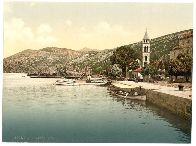 Gravosa, water front, Dalmatia, Austro-Hungary