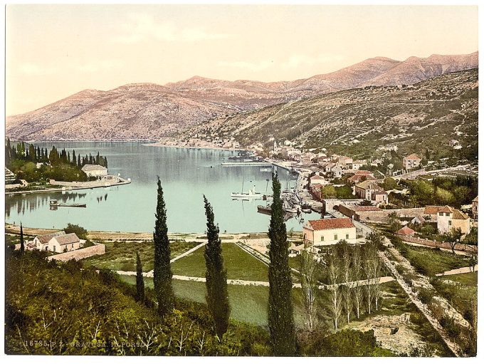 Gravosa, the harbor, Dalmatia, Austro-Hungary