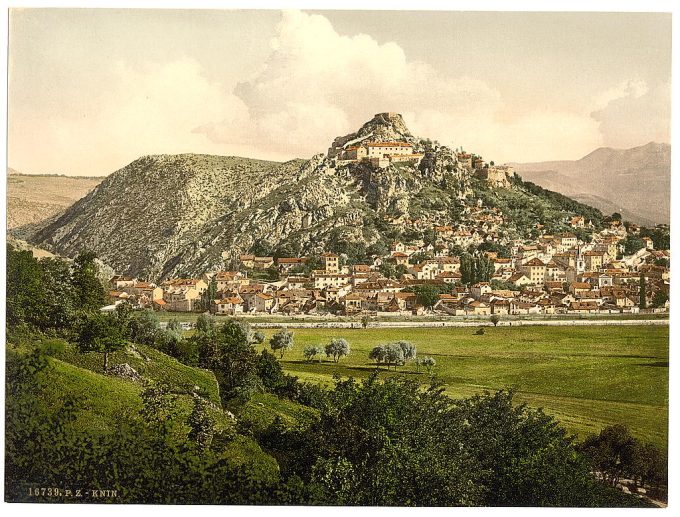 Knin, general view, Dalmatia, Austro-Hungary