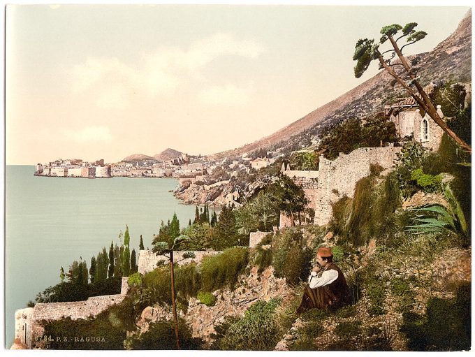 Ragusa, general view, Dalmatia, Austro-Hungary