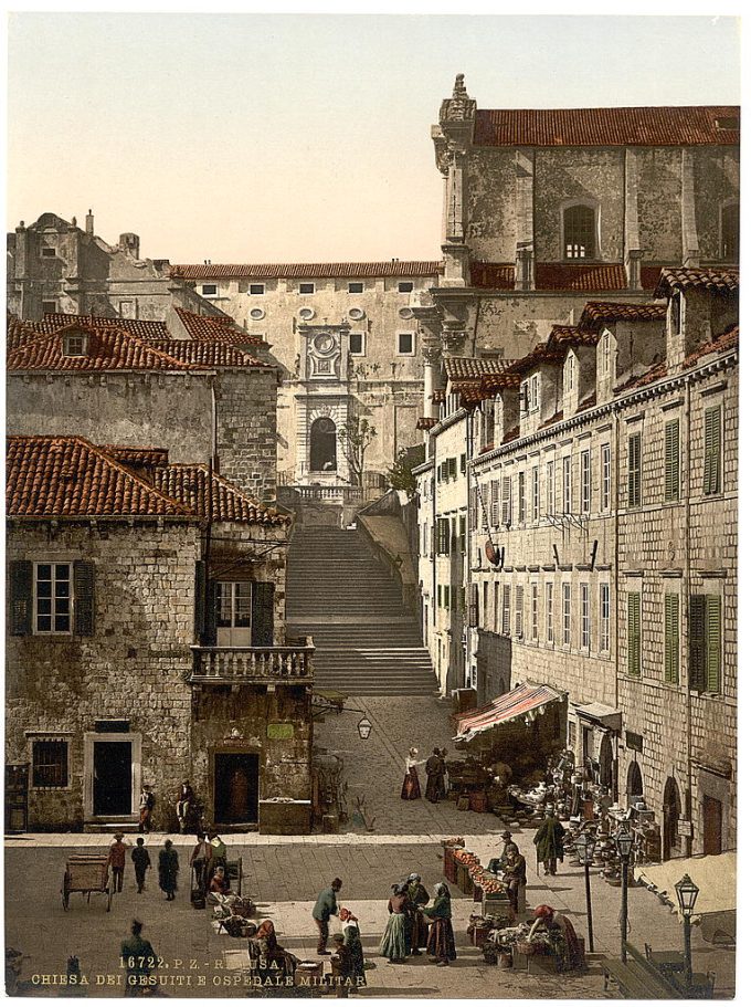 Ragusa, Jesuit Church and military hospital, Dalmatia, Austro-Hungary