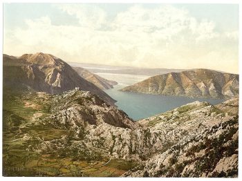 Risano, looking towards Catena (i.e., Cantene), Dalmatia, Austro-Hungary