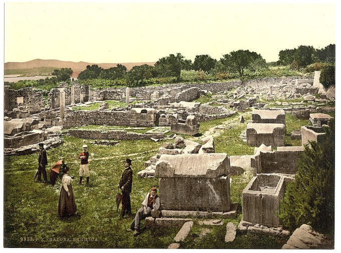 Salona, basilica, Dalmatia, Austro-Hungary