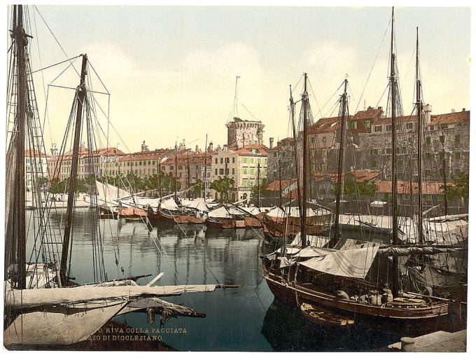 Spalato, Diocletian's Palace, Dalmatia, Austro-Hungary