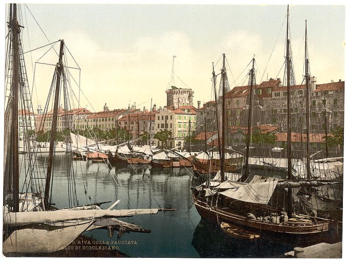 Spalato, Diocletian's Palace, Dalmatia, Austro-Hungary