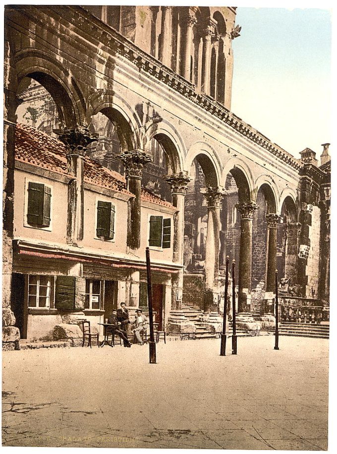 Spalato, Diocletian's Palace, the Peristyle, Dalmatia, Austro-Hungary