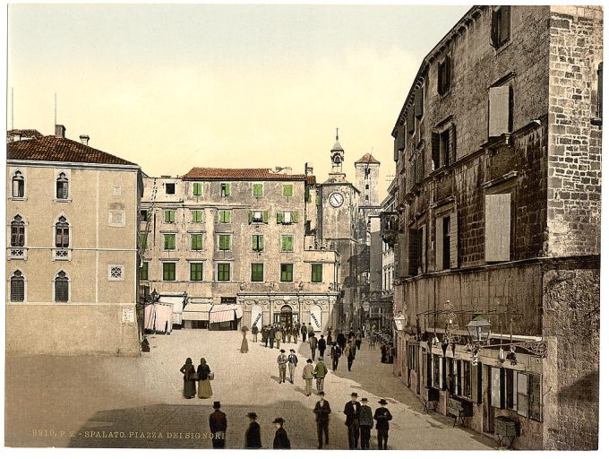 Spalato, Signori Square, Dalmatia, Austro-Hungary