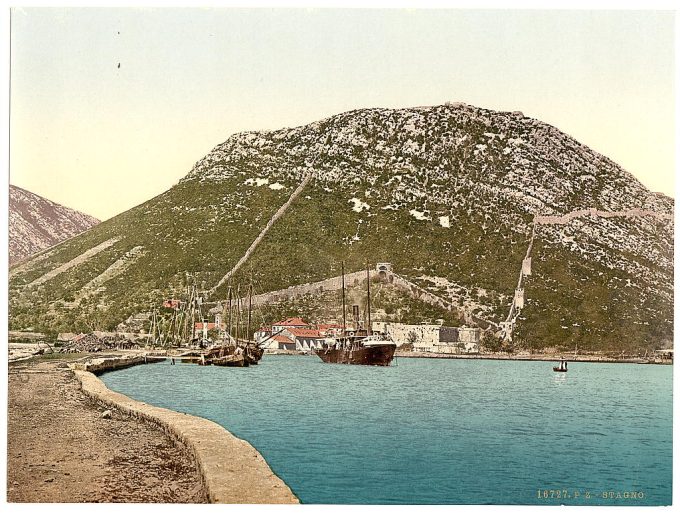 Stagno, general view, Dalmatia, Austro-Hungary