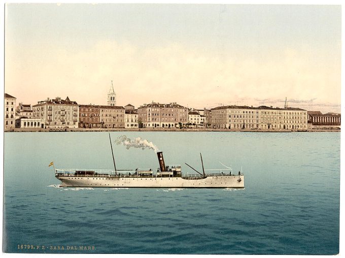 Zara, from the sea, Dalmatia, Austro-Hungary