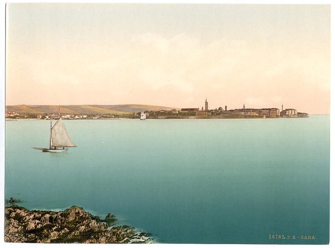 Zara, from the sea, Dalmatia, Austro-Hungary