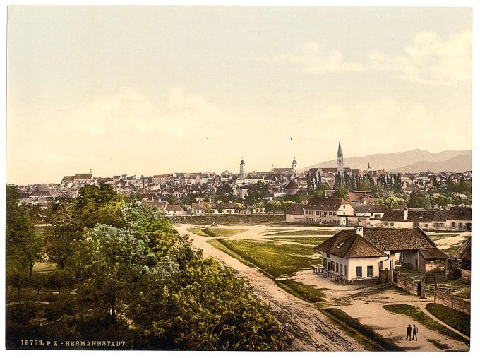 General view, Hermmanstadt (i.e., Hermannstadt), Hungary, Austro-Hungary