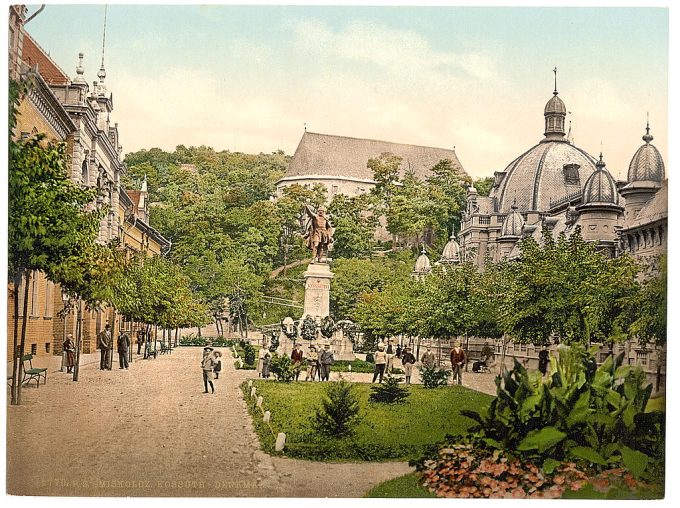 Kossuth Monument, Miskolez, Hungary, Austro-Hungary