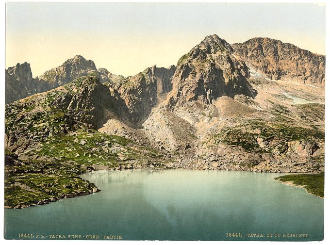 View of the Five Seas, Tatra, Austro-Hungary