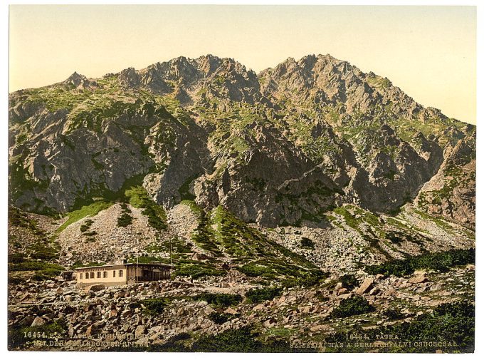 Schlesierhaus and Gerlsdorfer Spitze, Tatra, Austro-Hungary