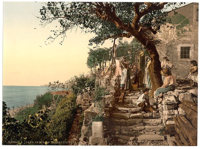 Peasants near Trieste, Istria, Austro-Hungary