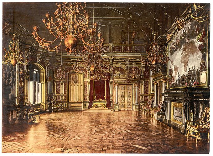 Miramar, throne room, Istria, Austro-Hungary