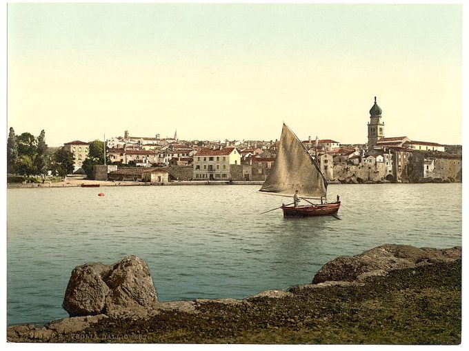 Veglia, from the west, Austro-Hungary