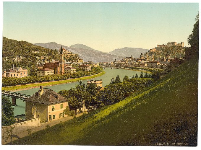 Salzburg, general view, Austro-Hungary