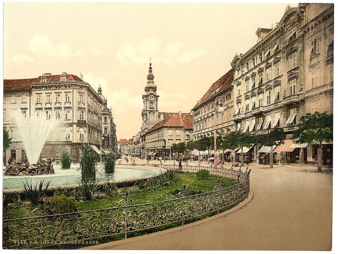 Graz, Herrengasse, Styria, Austro-Hungary