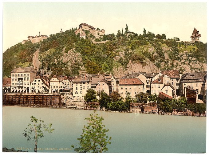 Graz, electrical elevator, Styria, Austro-Hungary