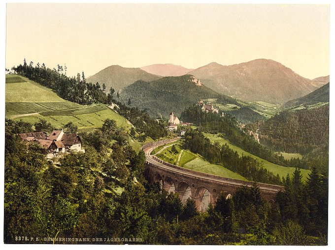 Semmering Railway, Der Jägergraben, Styria, Austro-Hungary