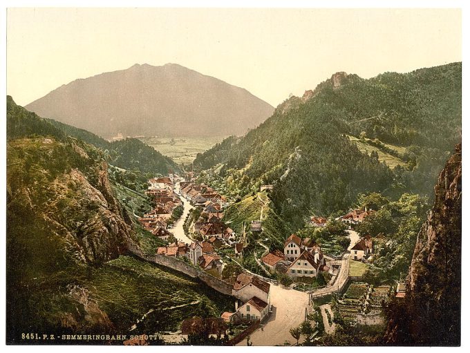 Semmering Railway, Schottwien, Styria, Austro-Hungary