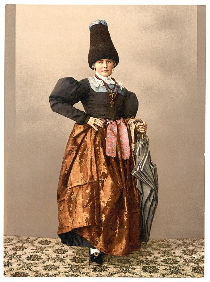 A girl of Grodenthal (i.e., Grödertal), Tyrol, Austro-Hungary