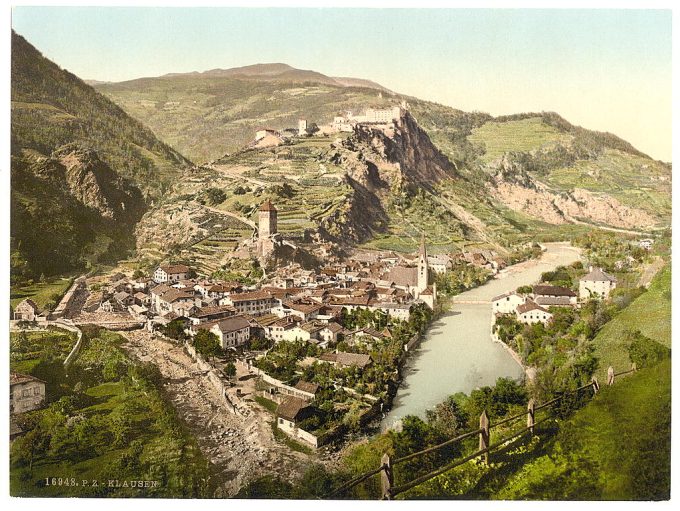 Klausen, general view, Tyrol, Austro-History