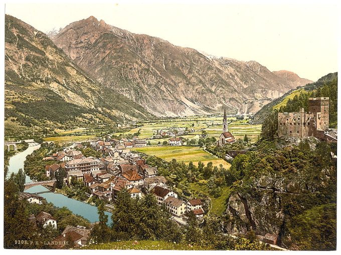 Landeck, general view, Tyrol, Austro-Hungary