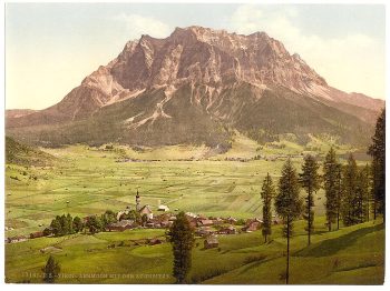 Lermoos, with the Zugspitze, Tyrol, Austro-Hungary
