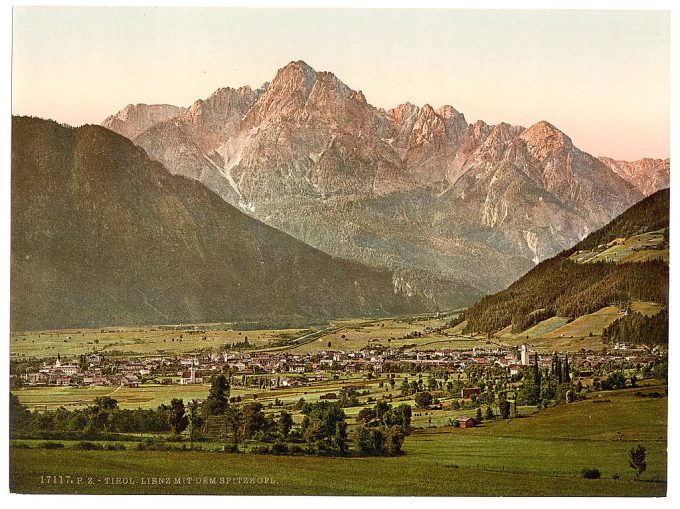 Lienz, with the Spitzkolft (i.e., Spitzkofl), Tyrol, Austro-Hungary