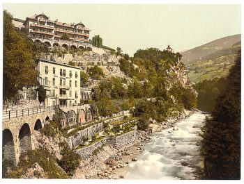 Meran, Gilf-Anlagen and Zenoberg (i.e., Zenoburg), Tyrol, Austro-Hungary