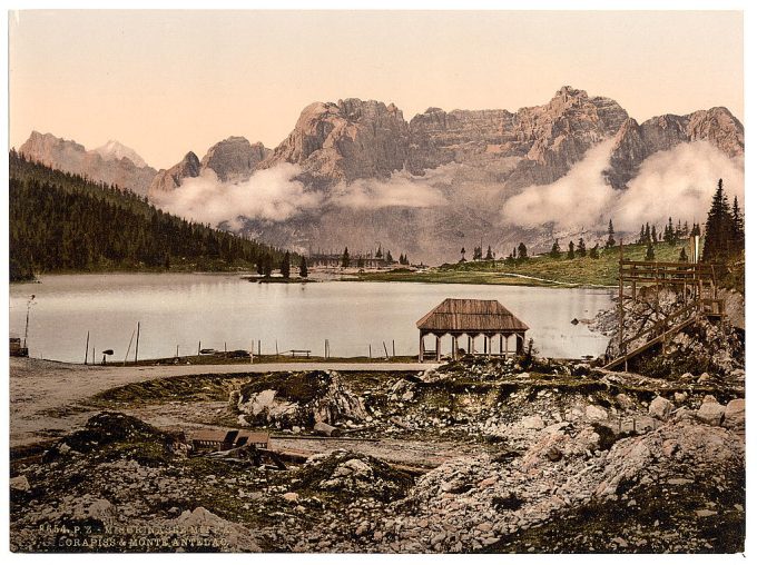 Misurinasee, Sorapiss and Monte Antelao, Tyrol, Austro-Hungary