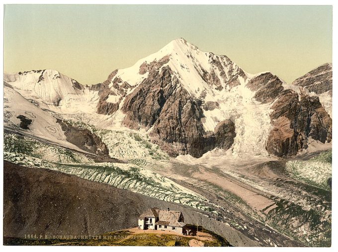 Ortler Territory, Schaubachhutte, with Konigspitze, Tyrol, Austro-Hungary