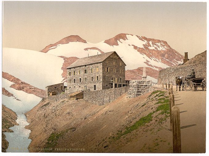 Ortler Territory, Stilfserjoch (i.e., Stilfer Joch), Ferdinandshohe, Tyrol, Austro-Hungary