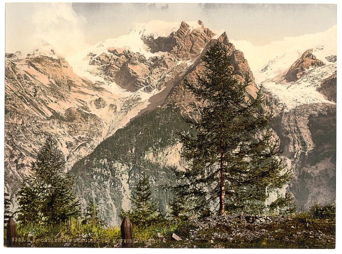 Ortler Territory, with Berglihutte from Weissen Knott, Tyrol, Austro-Hungary